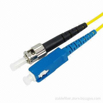 SM SC-ST Simplex Fiber-optic Patch Cord with -40 to 85°C Operating Temperature